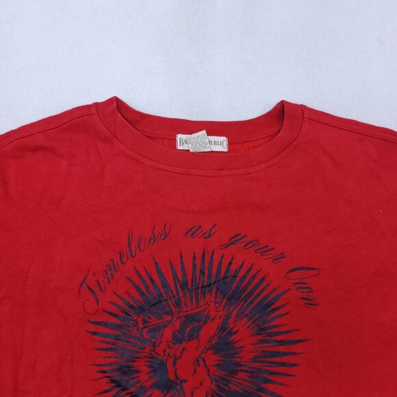 Banana Republic Long Sleeve Pullover Sweatshirt Mens Size Medium M Red - Picture 1 of 11